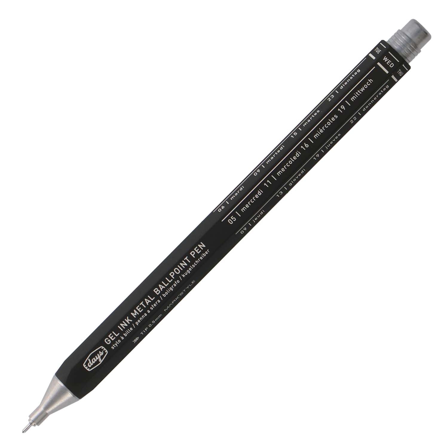 Marks Days Metal Gel Ballpoint Pen Black#colour_black