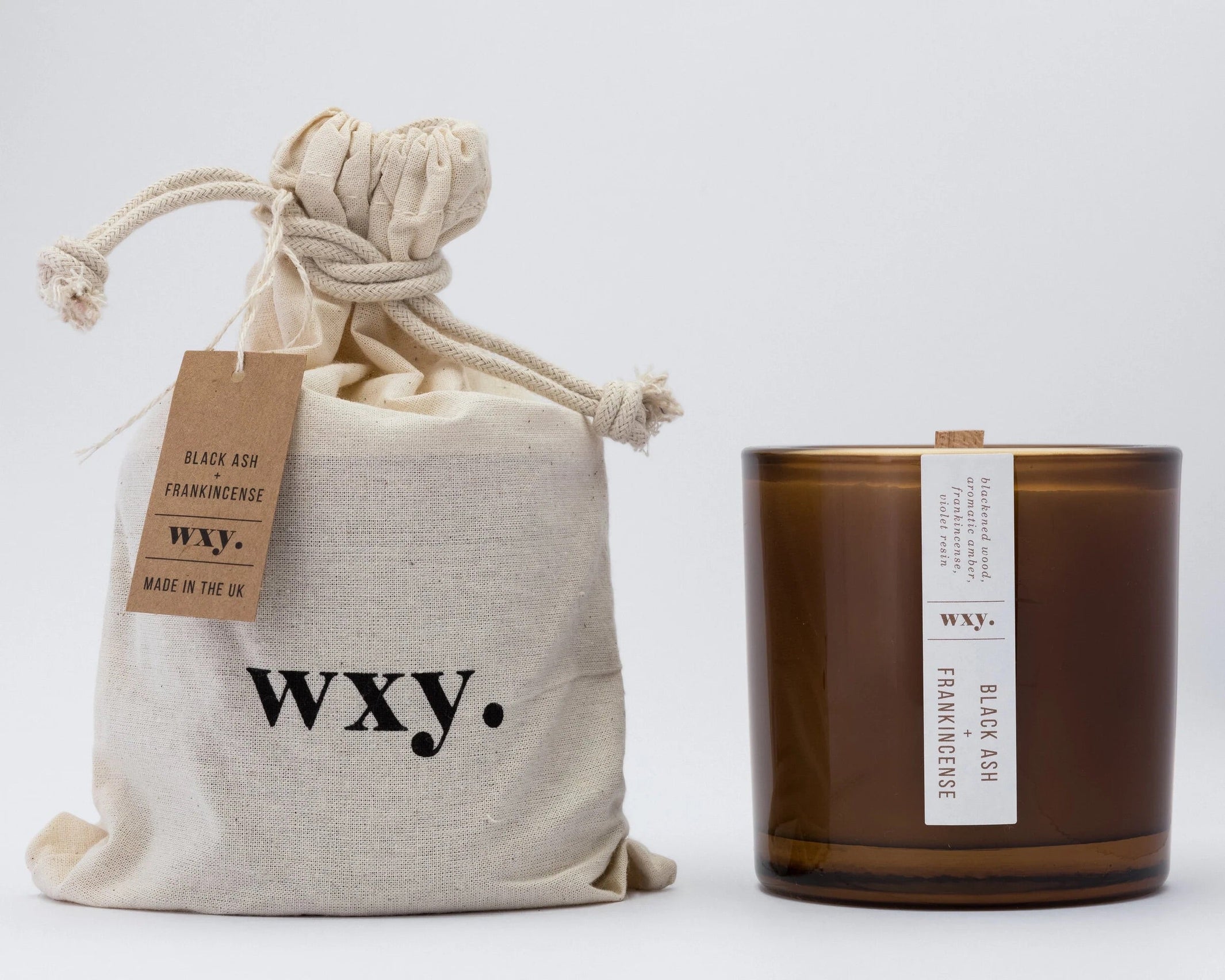 wxy Black Ash and Frankincense Candle 12.5oz#size_12-5oz