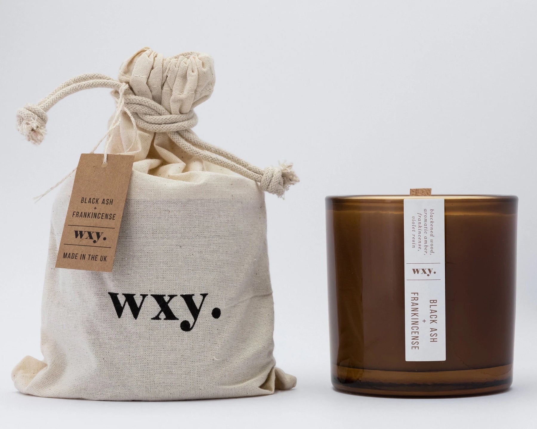 wxy Black Ash and Frankincense Candle 12.5oz#size_12-5oz