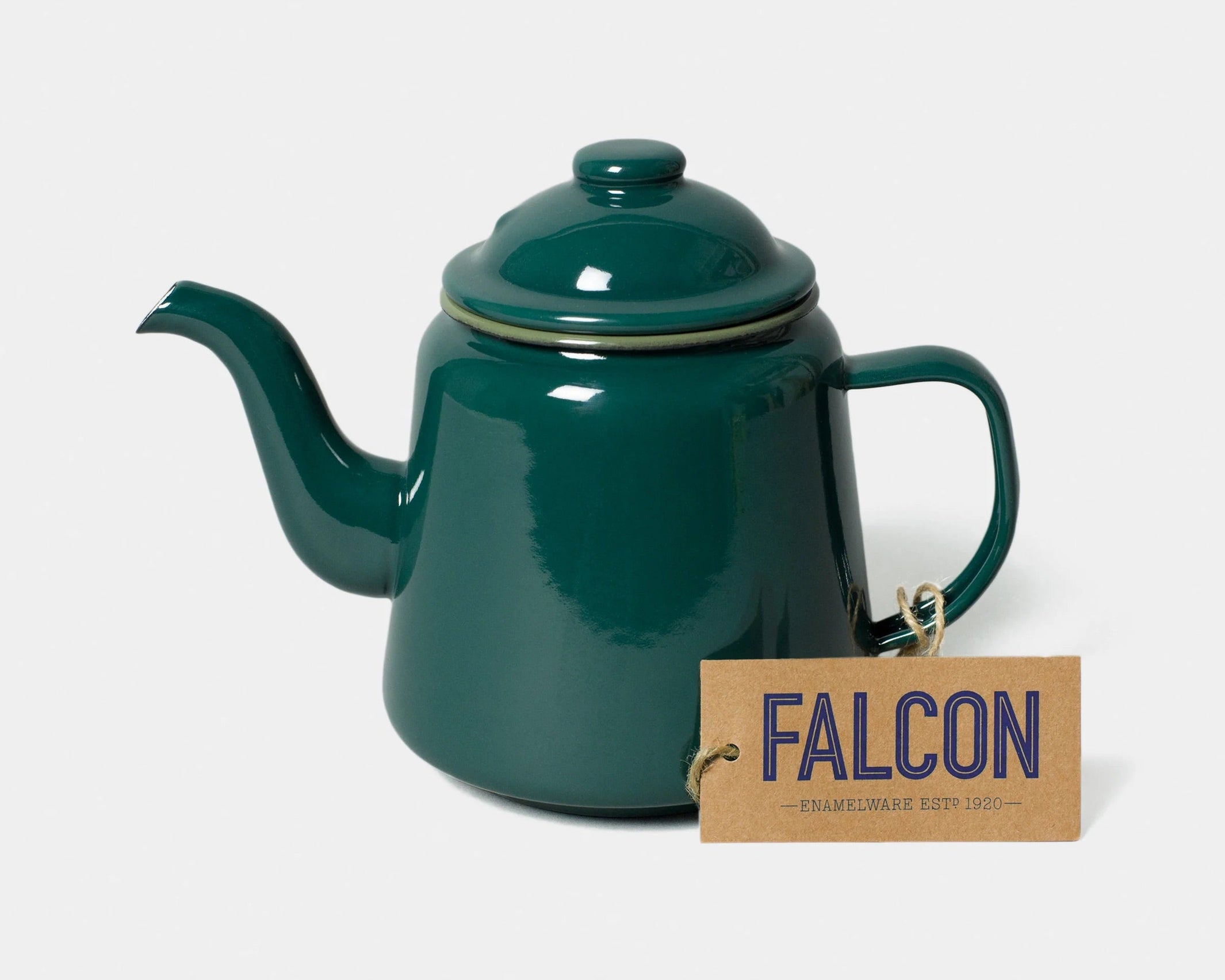  Falcon Enamel Teapot - Samphire Green#colour_samphire-green