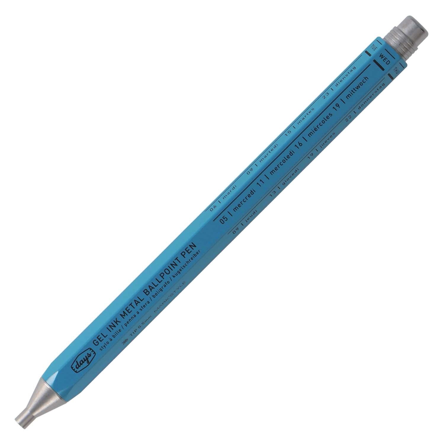 Marks Days Metal Gel Ballpoint Pen Blue#colour_blue