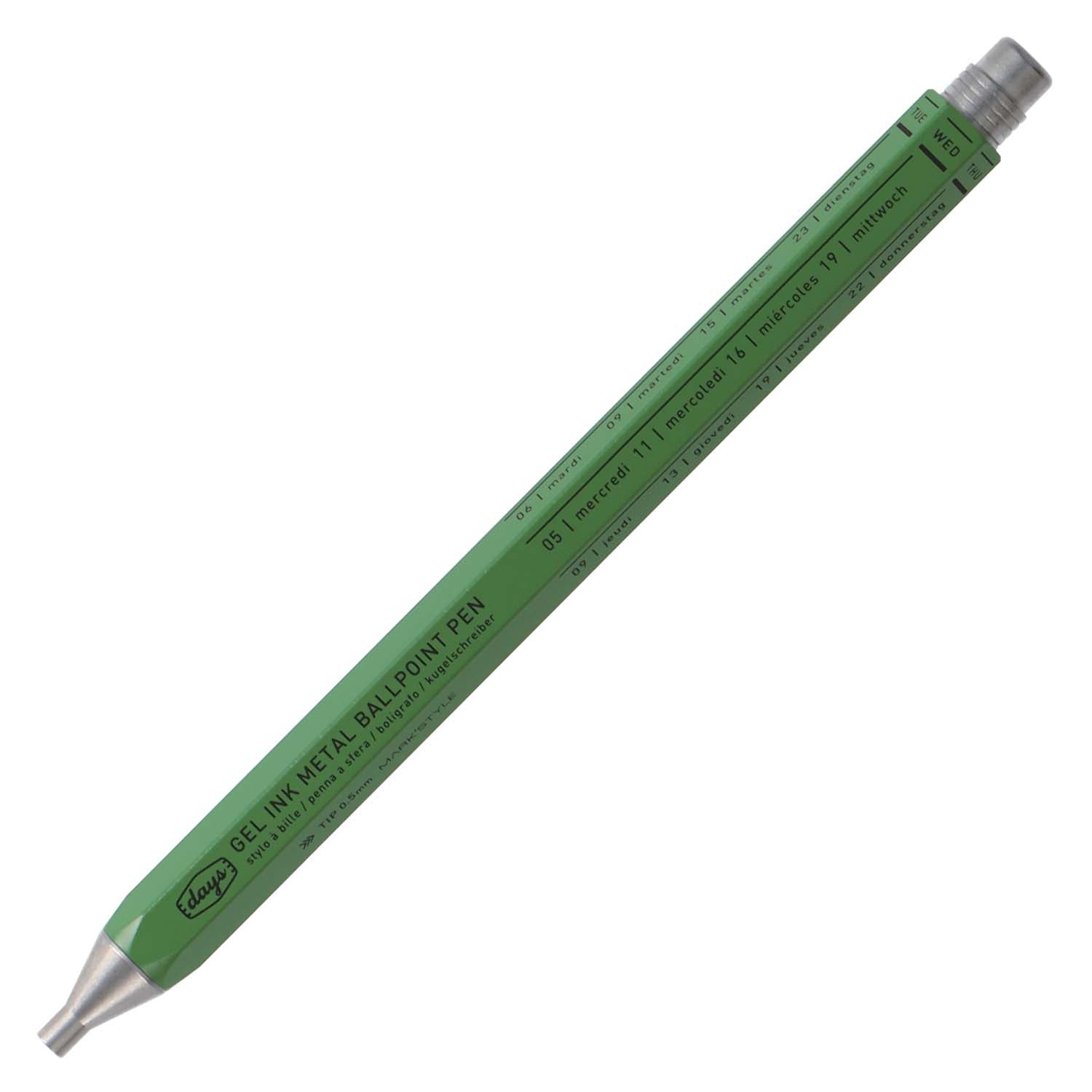 Marks Days Metal Gel Ballpoint Pen Green#colour_green