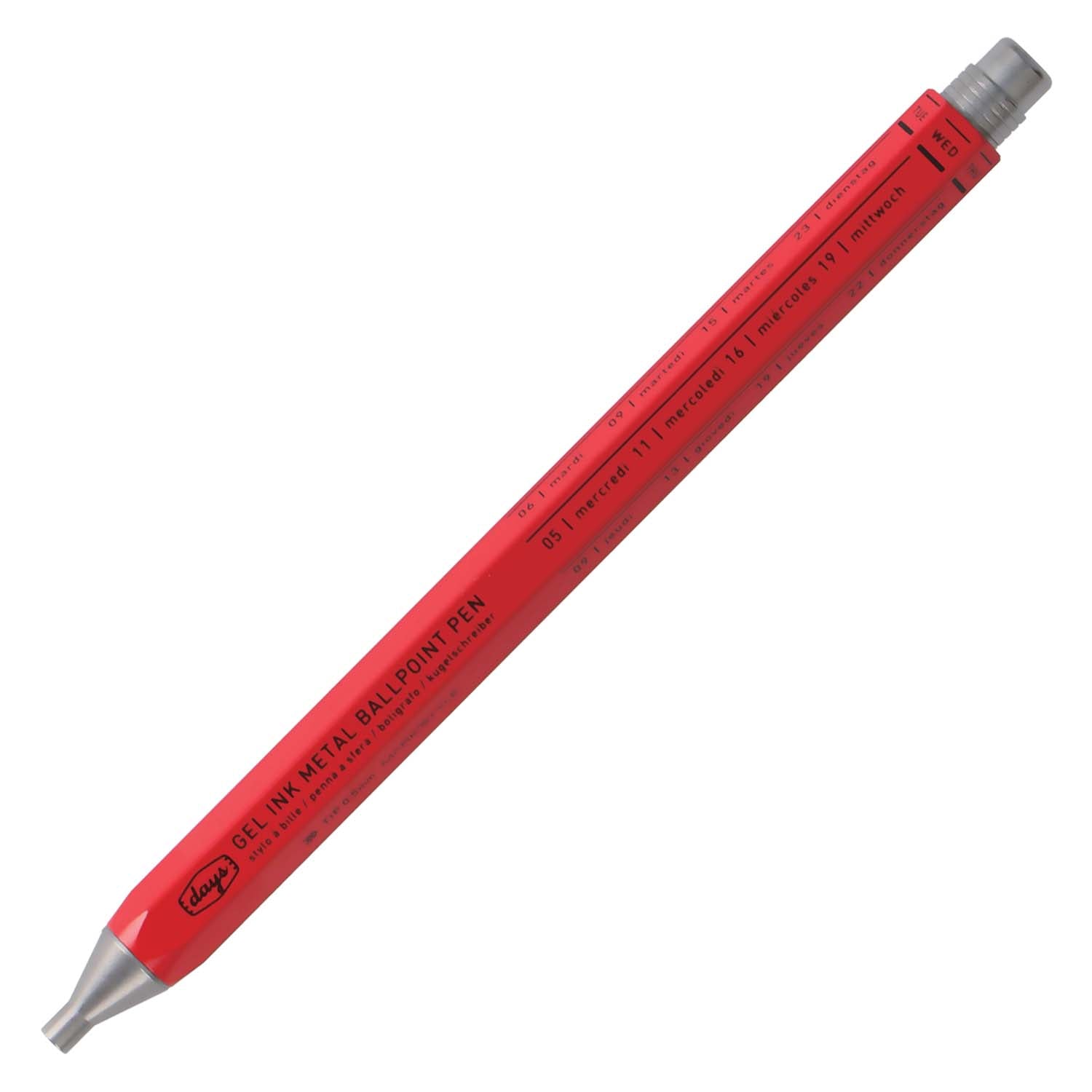 Marks Days Metal Gel Ballpoint Pen Red#colour_red