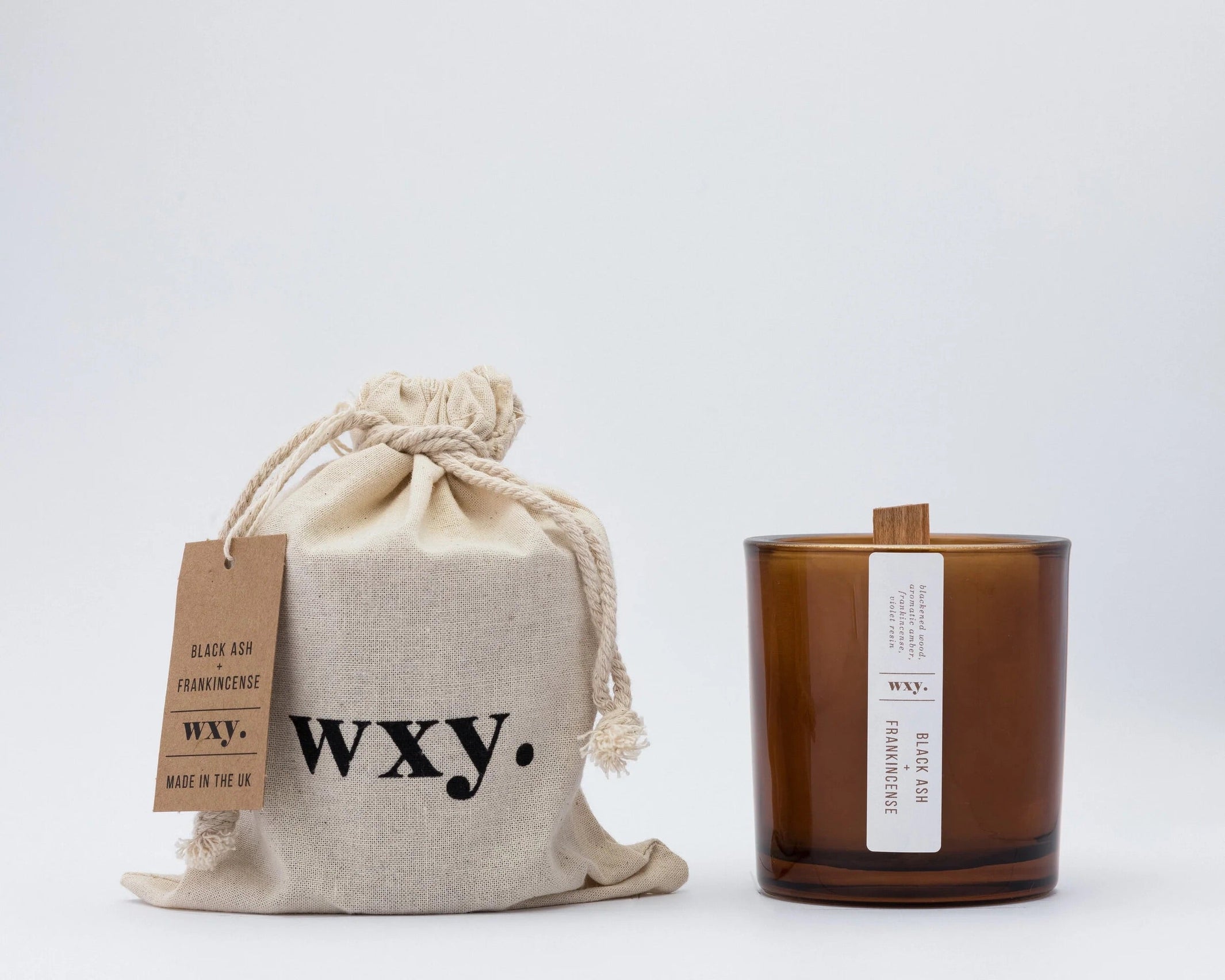 wxy Black Ash and Frankincense Candle 5oz#size_5oz